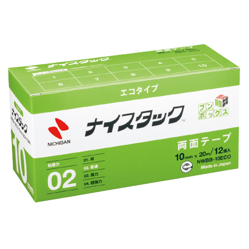 ニチバン　ナイスタックエコブンボクス１０ｍｍ　１２巻