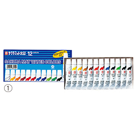 サクラクレパス　マット水彩　５ｍｌ　１８色