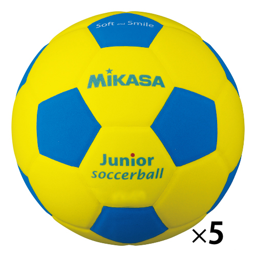 ミカサ　スマイルサッカー軽量４号　青（５個）