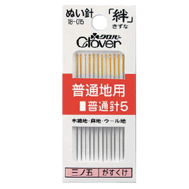 クロバー　普通地用ぬい針（１２本）　普通針５