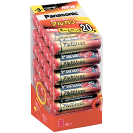 パナソニック　アルカリ乾電池　単３形（２０本）