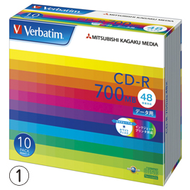 三菱化学メディア　データ用ＣＤ－Ｒ２０枚プリンタブル
