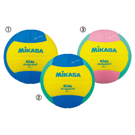 ミカサ　キッズドッジボール１号　黄×ライトグリー