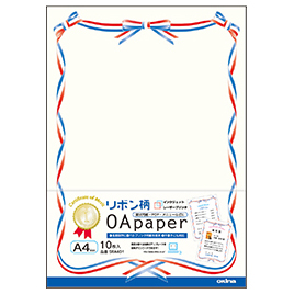 オキナ　ＯＡ対応用紙　フラワー柄　縦形