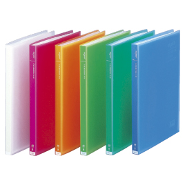LIHIT LAB.　透明クリヤブックＡ４Ｓ　４０ポケ ６冊 レッド