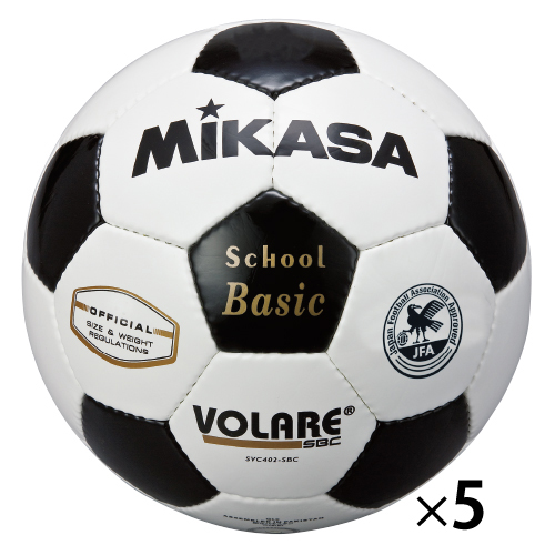 ミカサ　サッカーボール検定球５号　赤（５個）