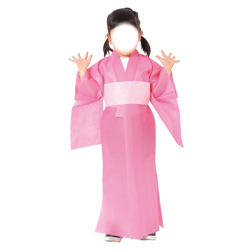 アーテック　衣装ベース着物（おくみ付き）黄緑（黄帯）
