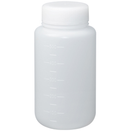 中村理科工業　広口試薬瓶　ポリ製　２５０ｍｌ