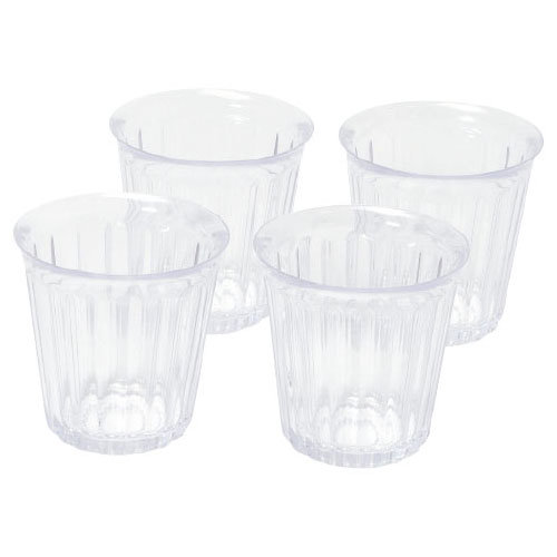 割れにくいPCタンブラー ストライプ280ml（4個）