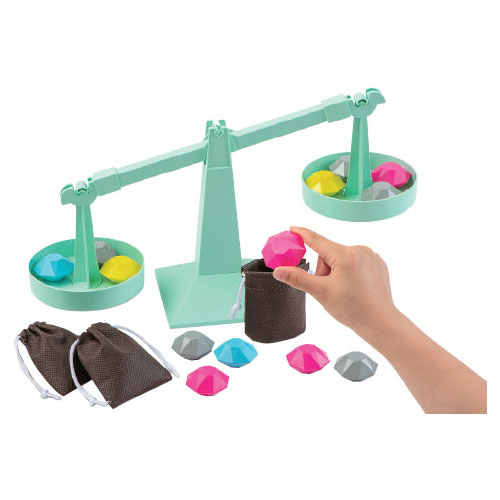 重さをくらべて推理する! てんびん論理パズル