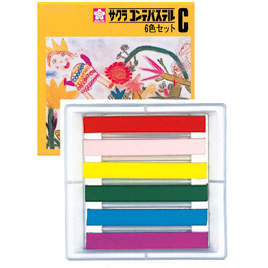 サクラクレパス　コンテパステル　６色セット　Ｃ