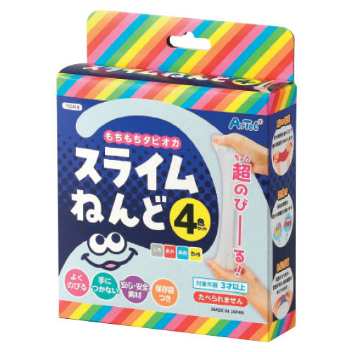タピオカスライムねんど 4色セット