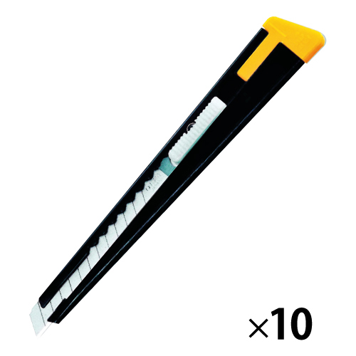 オルファ　小型刃カッターブラックＳ型（１０本組）