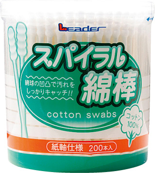 スパイラル綿棒　リーダー　200本