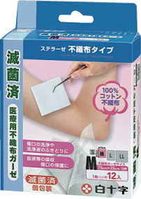 ＦＣステラーゼ 不織布タイプ　Mサイズ　12枚入