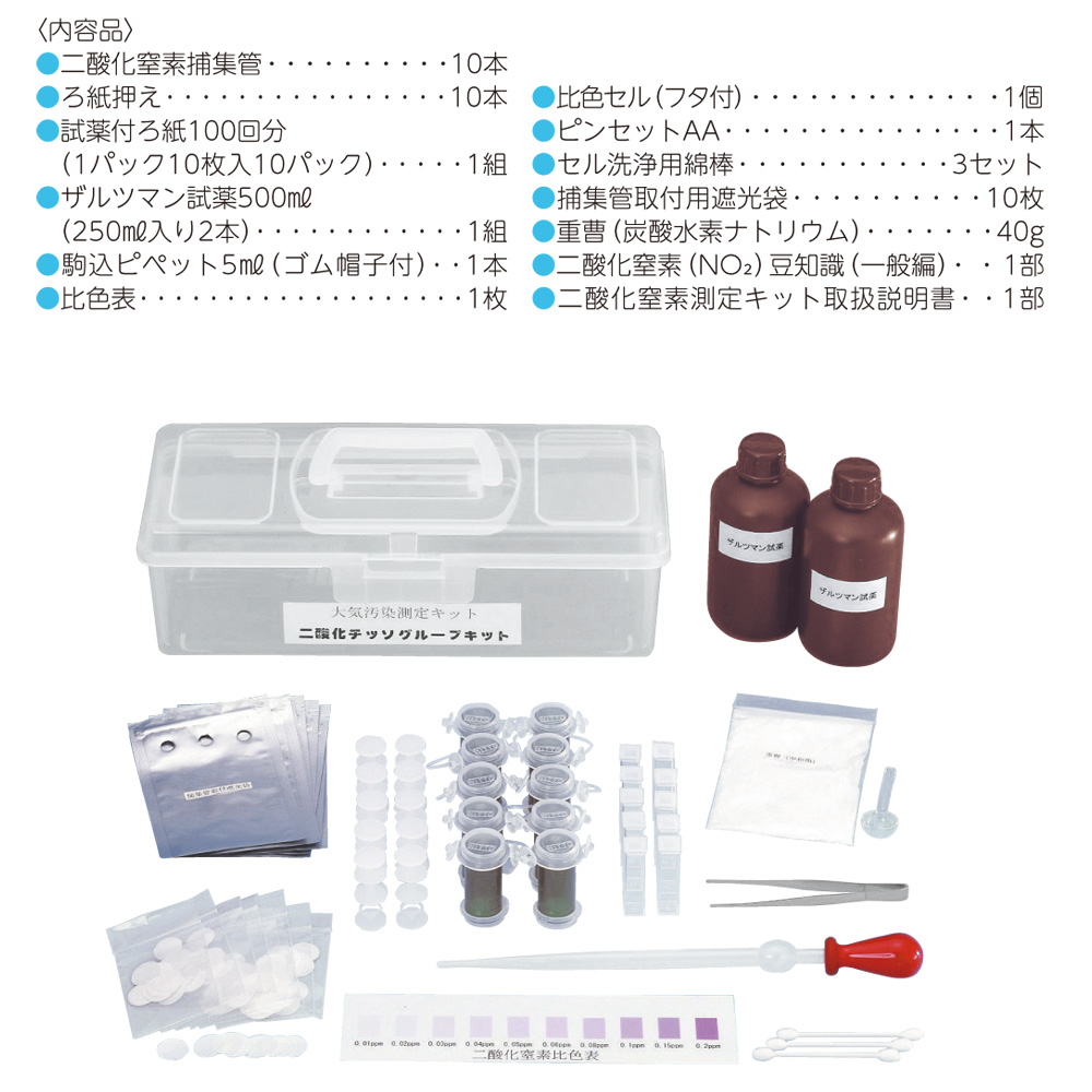 二酸化窒素グループキット　測定回数１００回分