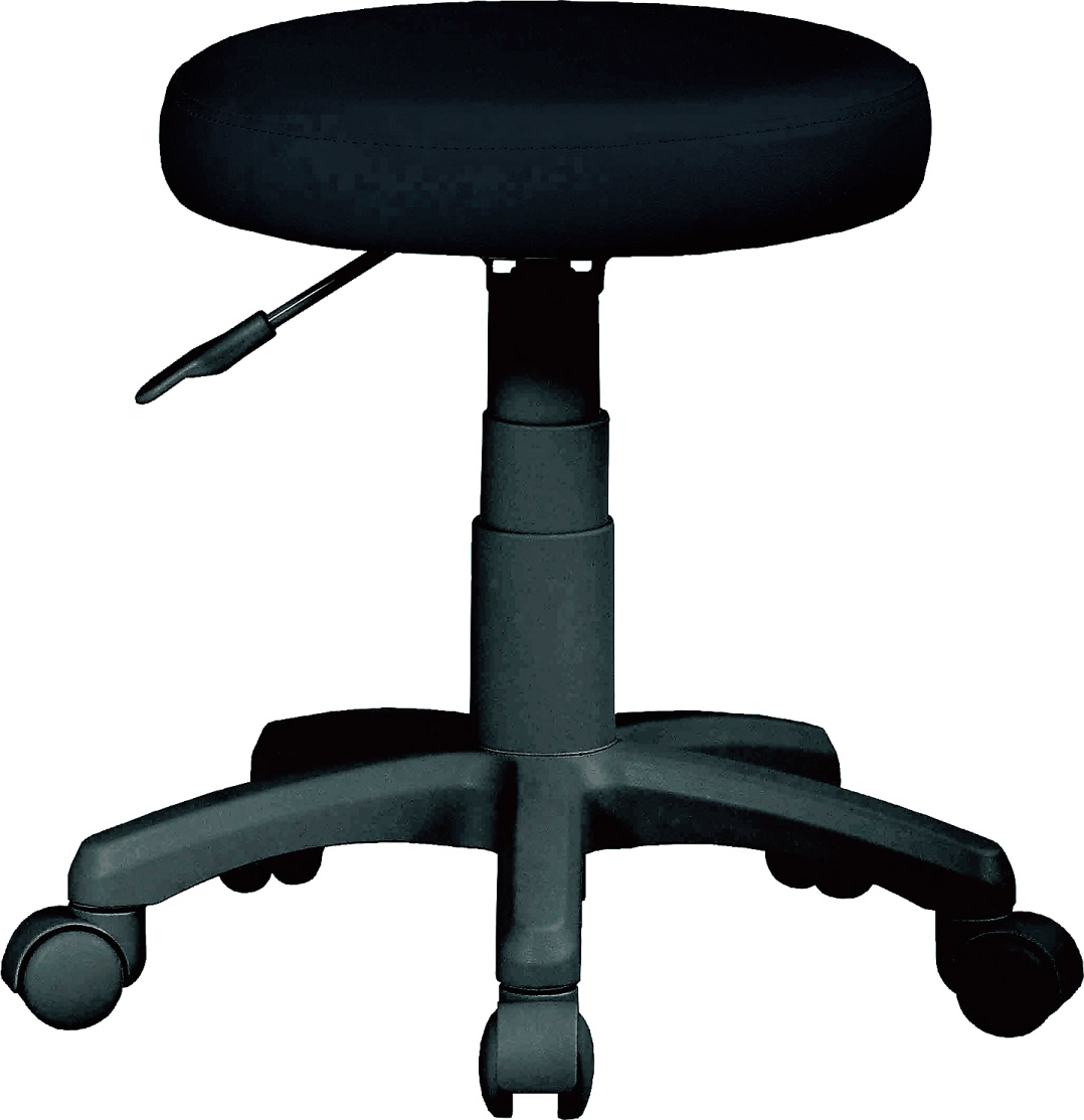 回転椅子（キャスター付）　ブラック