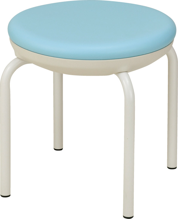 ソフトクッションスツール　ペールブルー