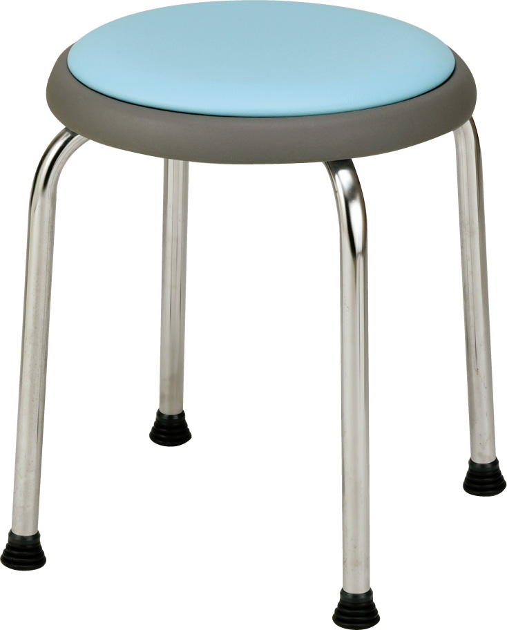 丸イス　ペールブルー