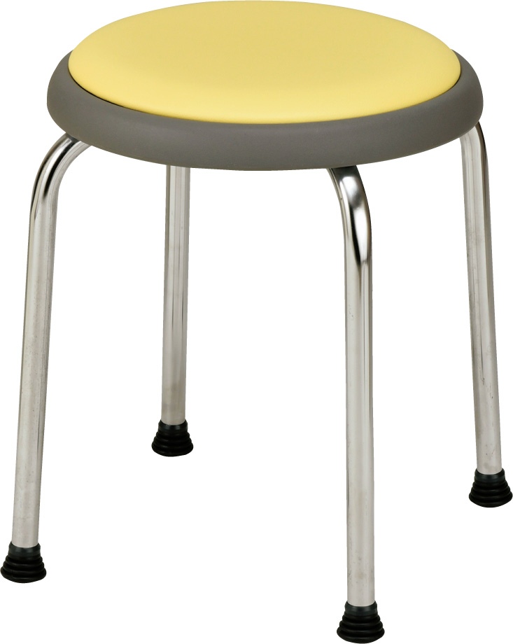 丸イス　ペールイエロー