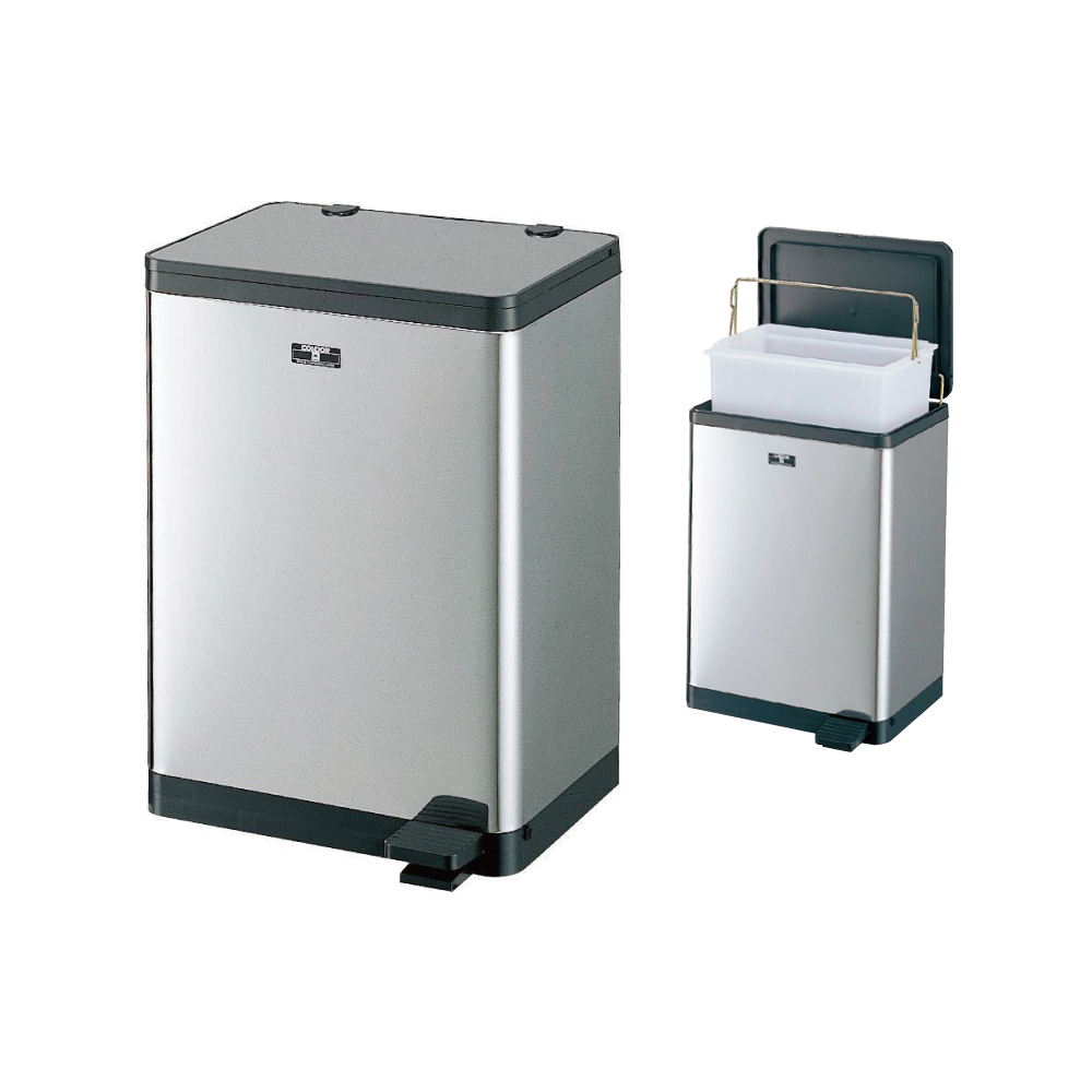 汚物投入缶（本体ステンレス・内容器ＰＰ）