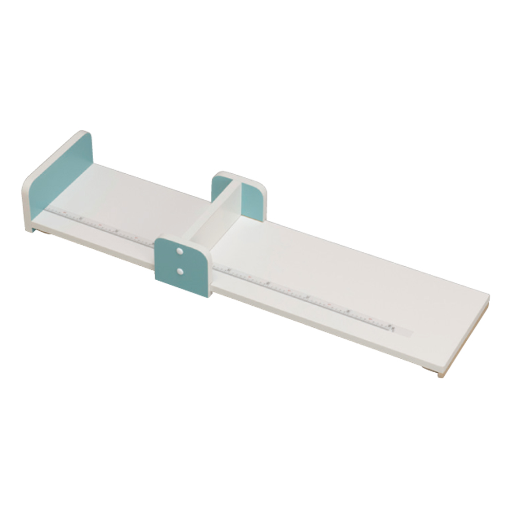 カラー乳幼児身長計　ベッド型90cm ブルー