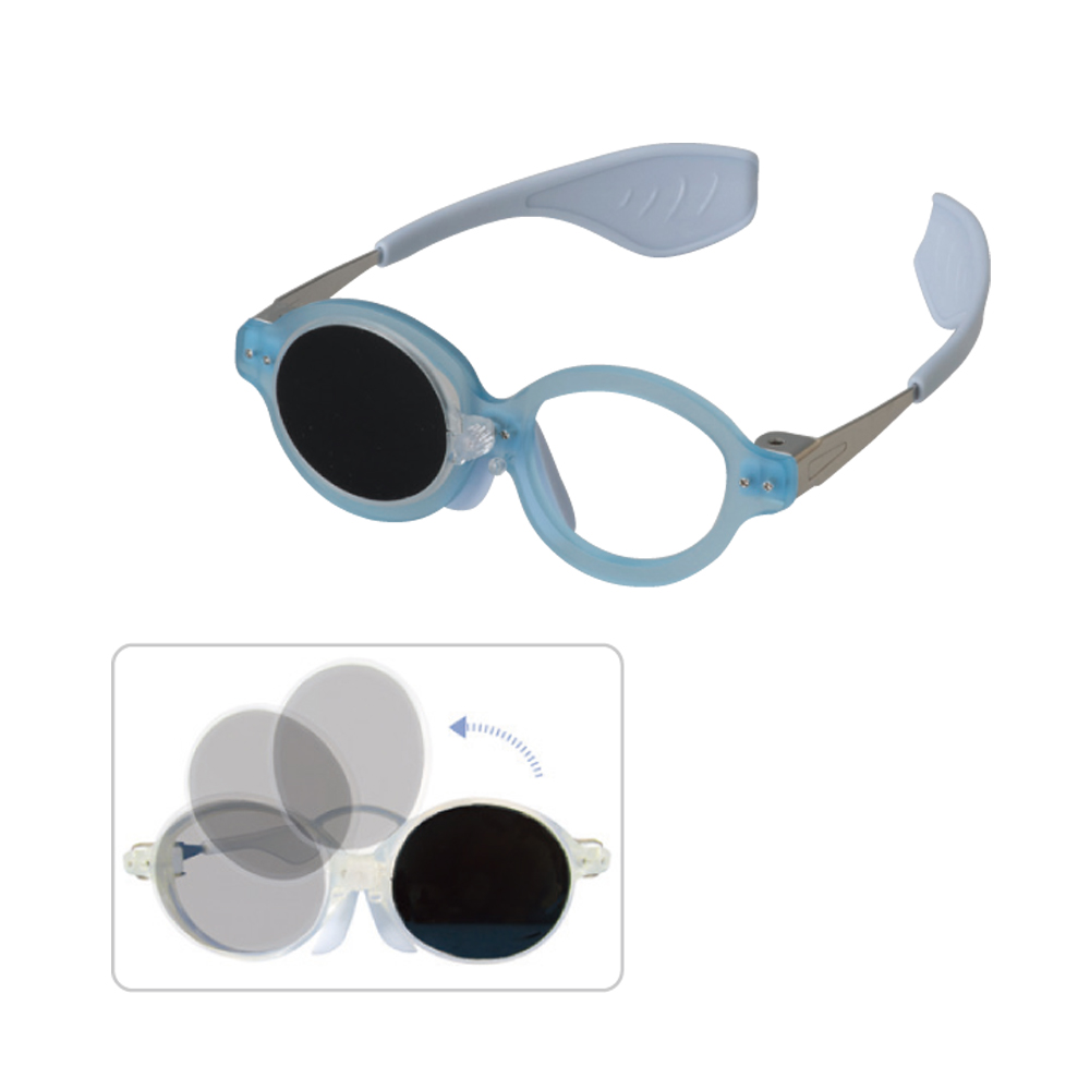 ウインクめがね(遮蔽めがね)　小　ライトブルー