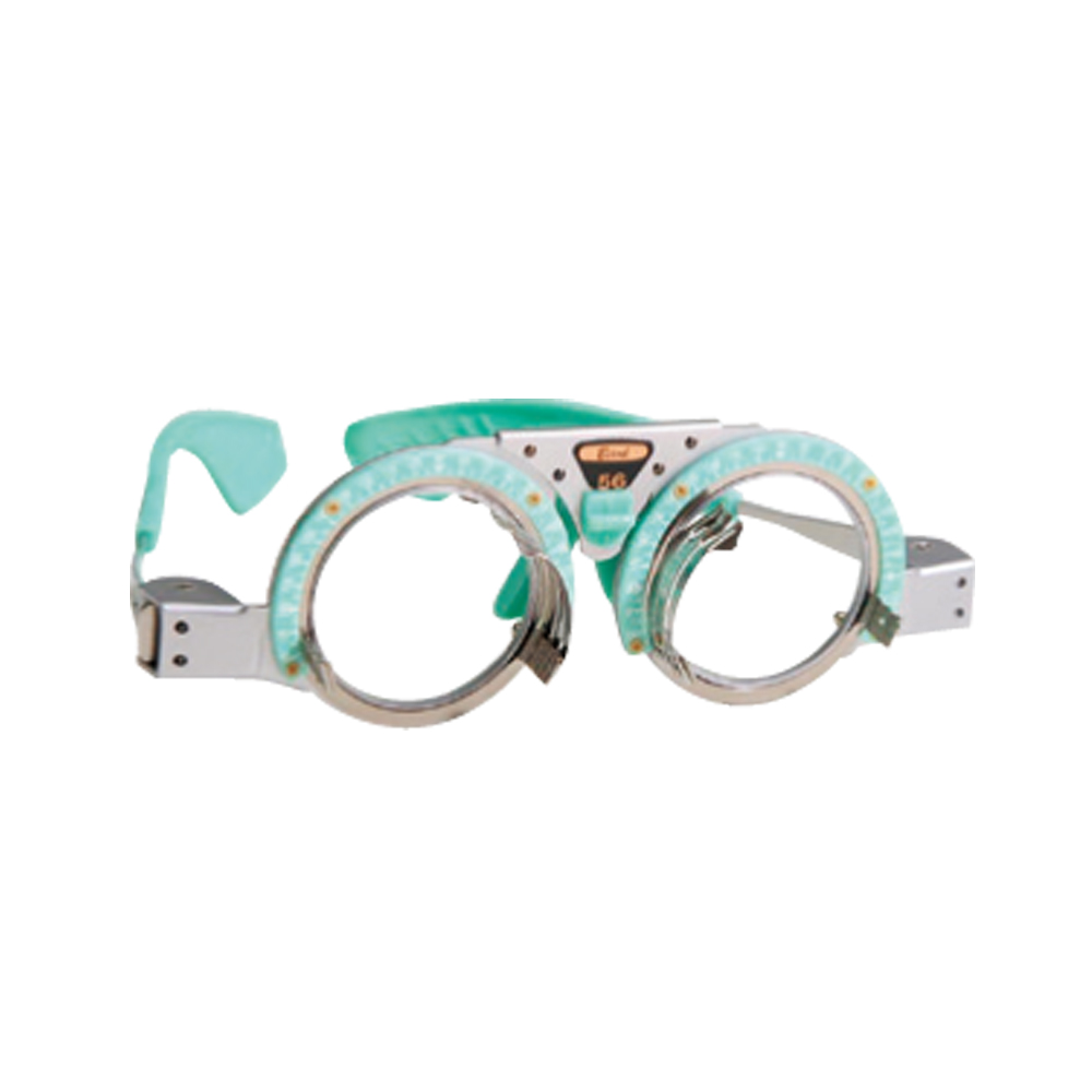 検眼枠(遮蔽板付)カラーシンプル　ライトグリーン