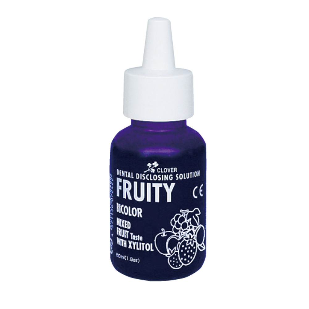 歯垢染め出し液　フルーツミックス風味　バイカラー
