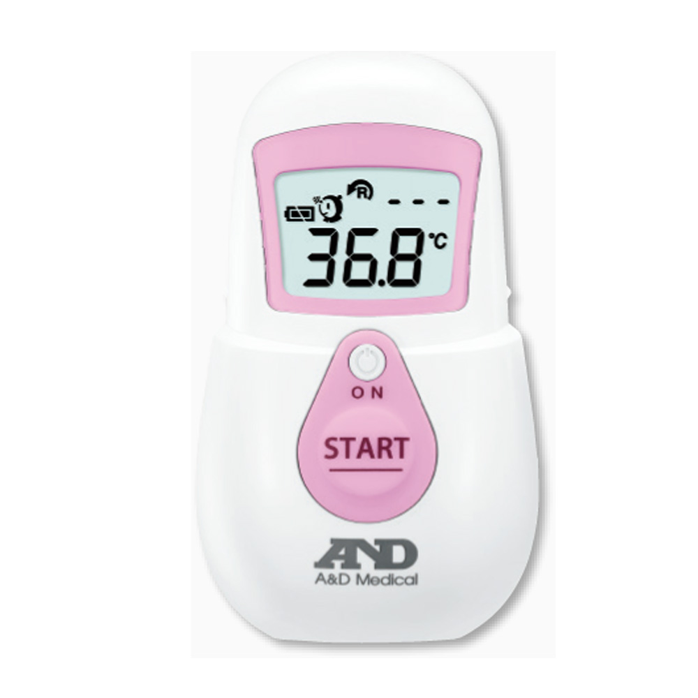 非接触体温計　でこピッと　ピンク