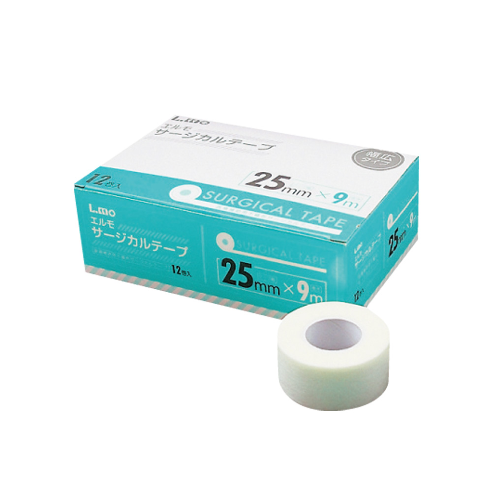 サージカルテープ　25mm×9m 12巻入 エルモ