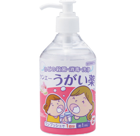 ケンエーうがい薬CP　ピーチ味　３００ｍｌ