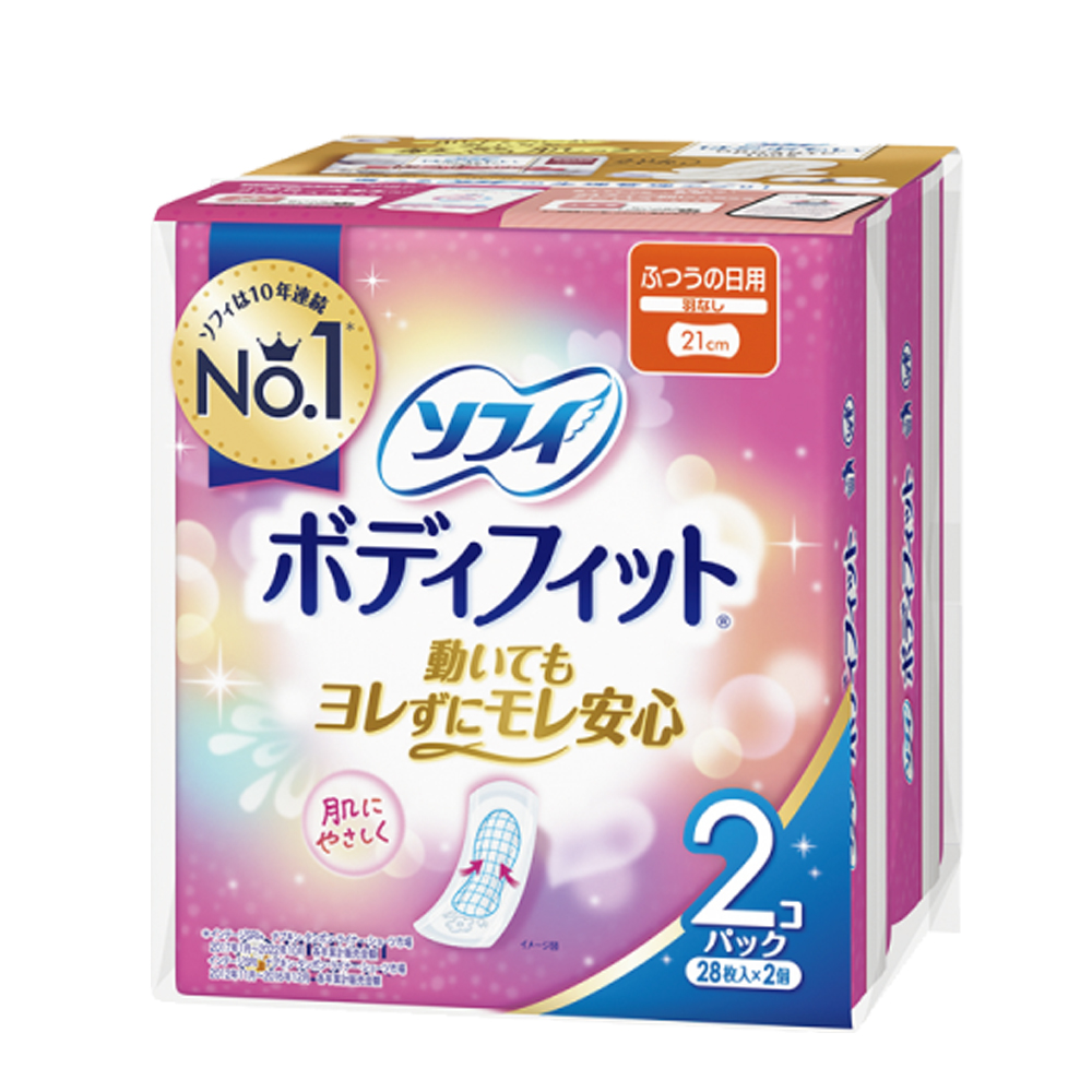 ソフィ　ボディフィット　ふつうの日用　羽なし　２８枚入×２コパック