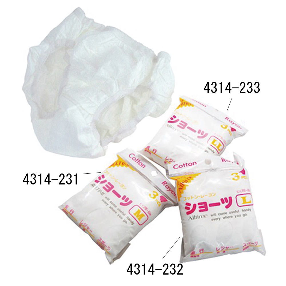 ペーパーショーツ　３枚組　Mサイズ