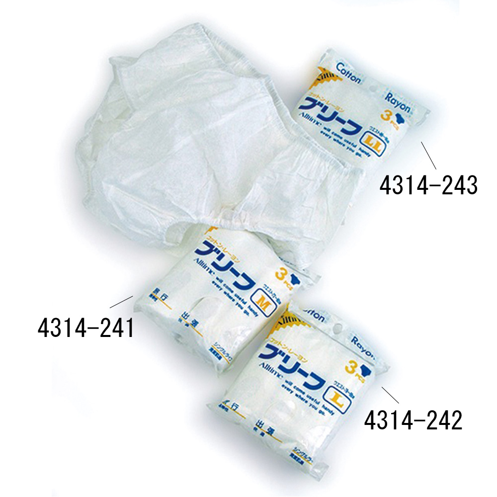 使い捨て下着ペーパー　ブリーフ Mサイズ 3枚入