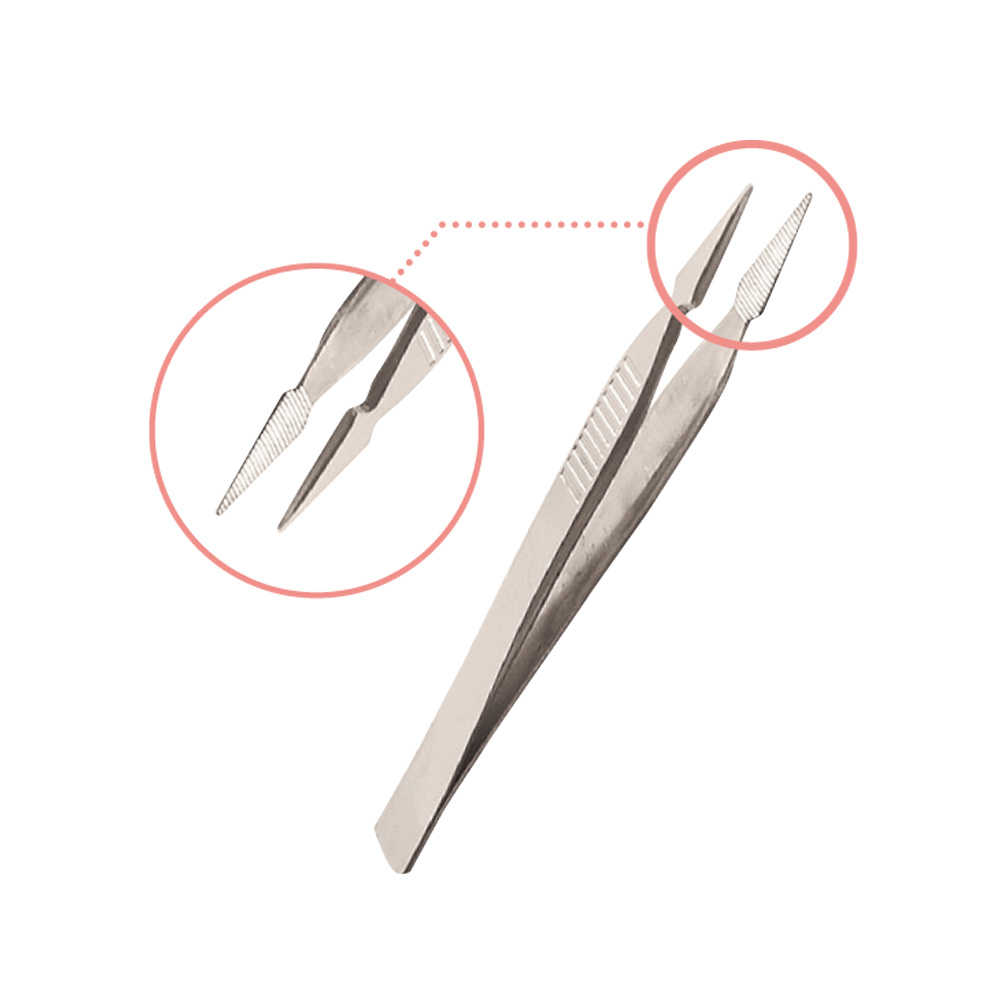トゲ抜きピンセット(矢形・ステンレス)