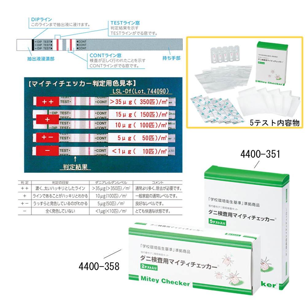 ダニ検査用マイティチェッカー 2テスト