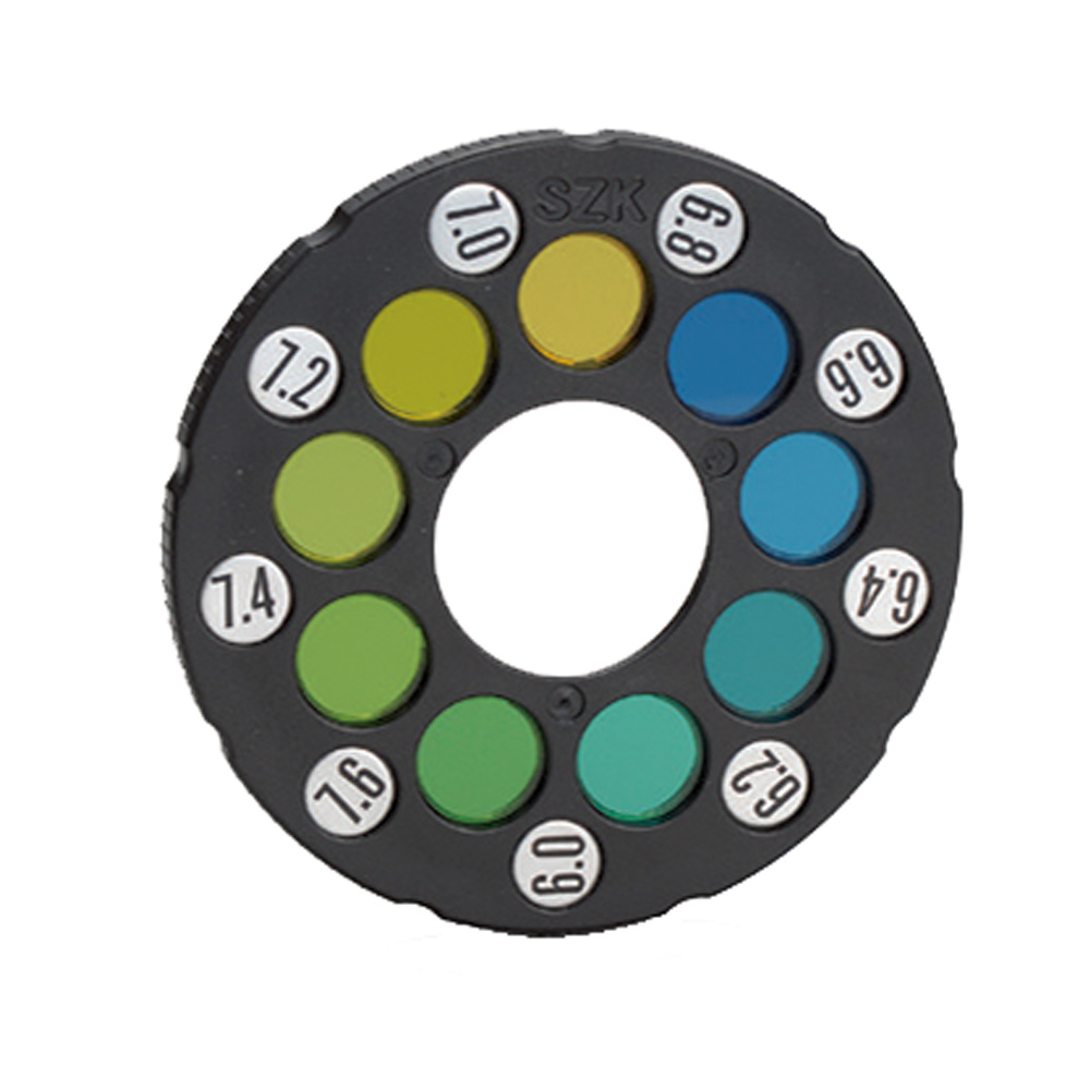 pH用比色盤　pH6.0～7.6