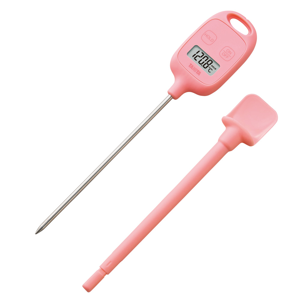 デジタル温度計　ピンク