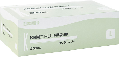 KBMニトリル手袋ＳＫ　Lサイズ　200枚入