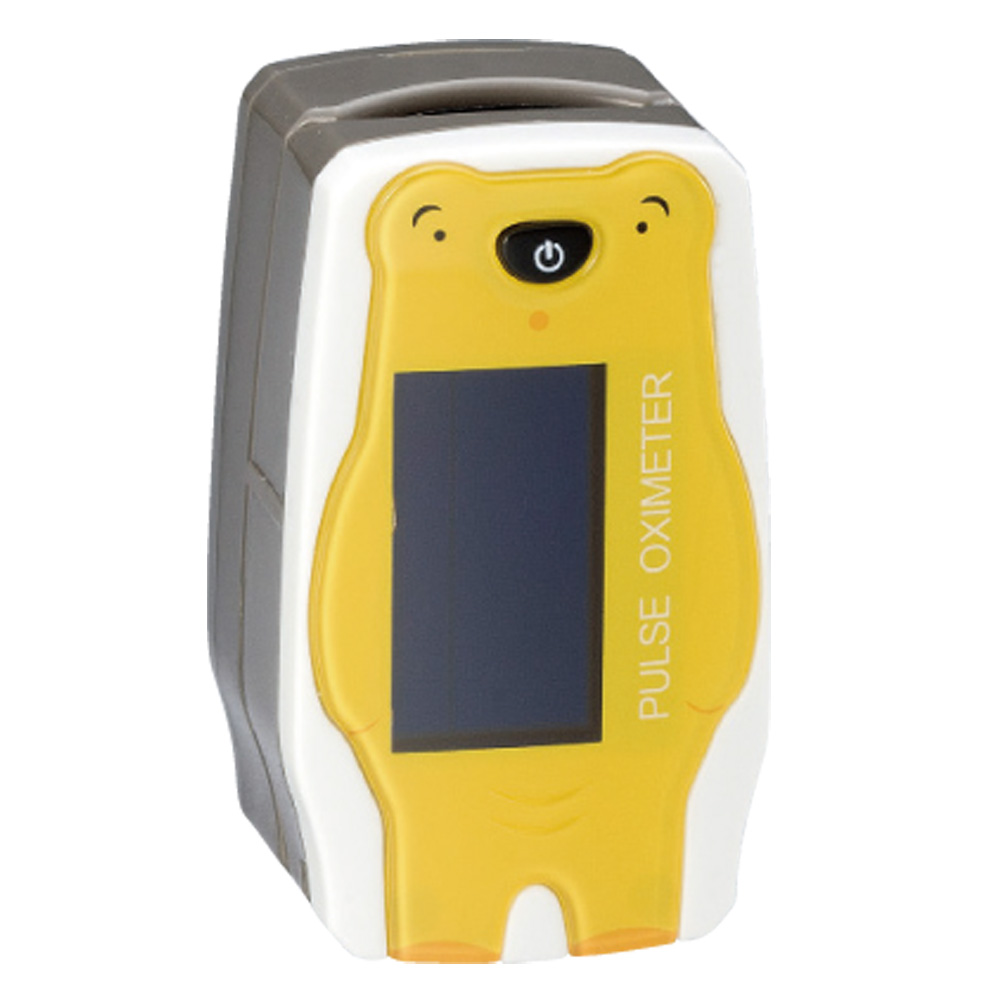 パルスオキシメータ　サーフィンPOミニ　黄　くま