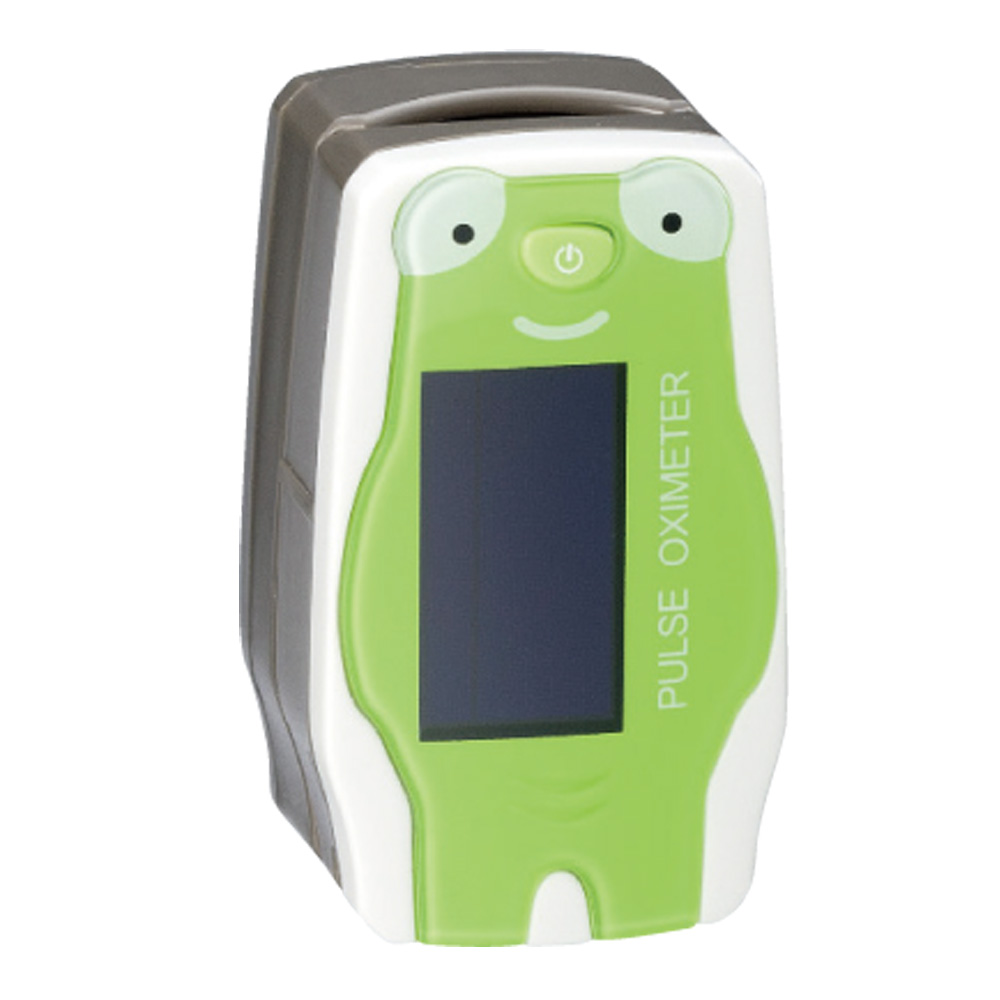 パルスオキシメータ　サーフィンPOミニ　緑　カエル