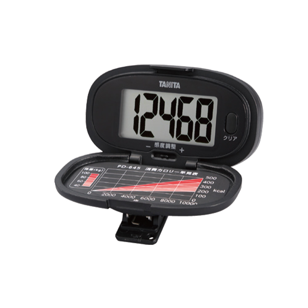 歩数計　ブラック【BK】