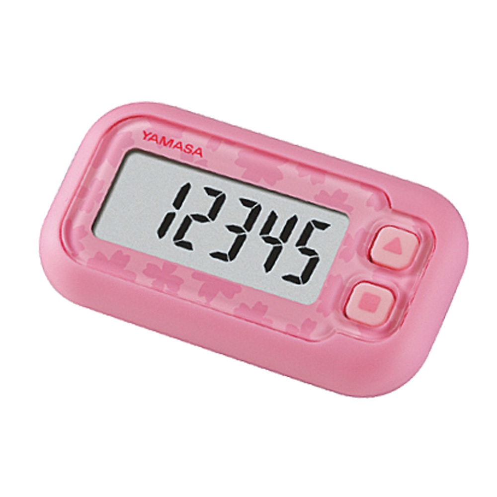 万歩計　らくらくまんぽ　ピンク