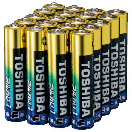 東芝　アルカリ乾電池　単４形（２０本パック）