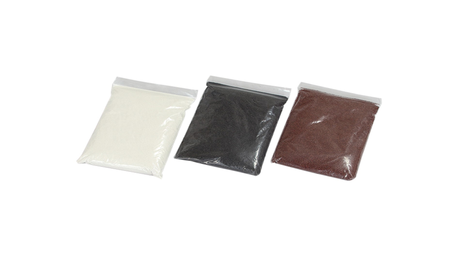 実験用砂（堆積・沈降実験用）　3種（各500g）