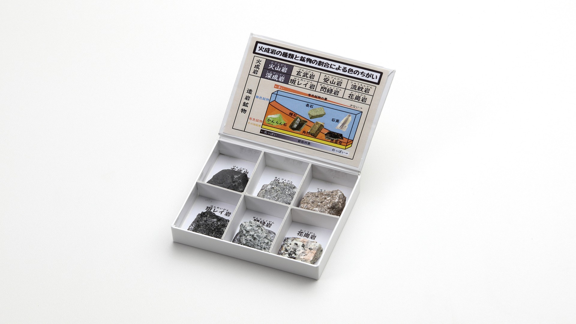 火成岩(紙製ケース入)　6種