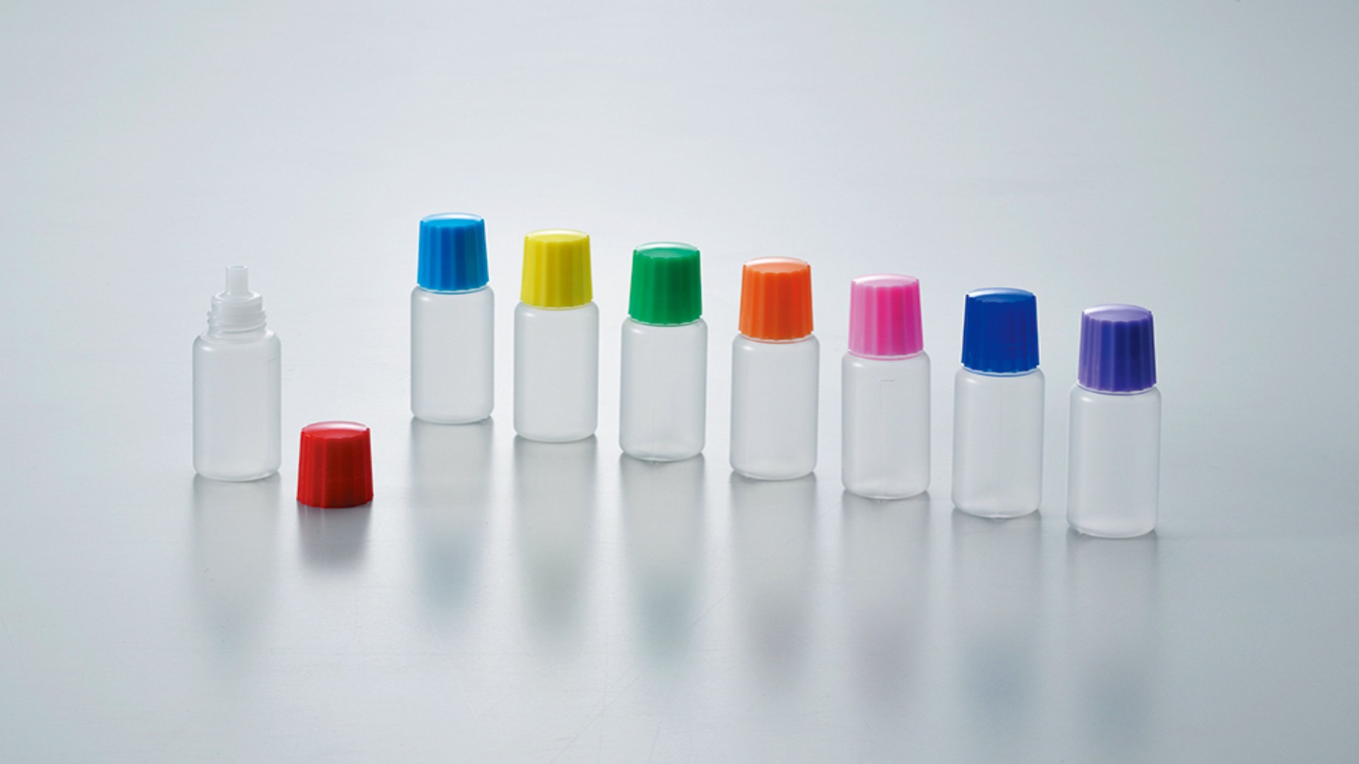 カラー点眼びん 10mL 10個組　赤