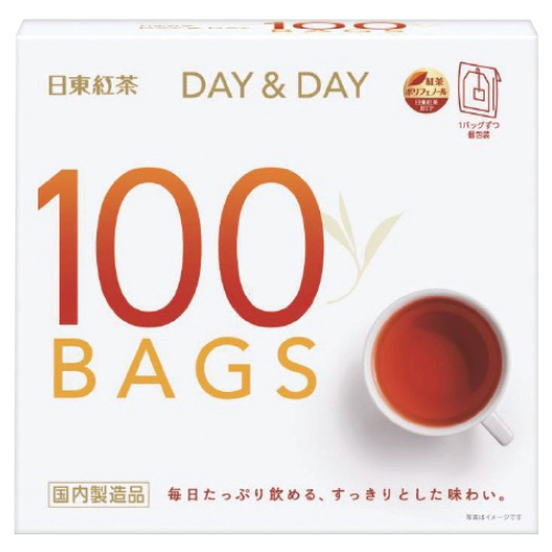 日東紅茶　ＤＡＹ＆ＤＡＹティーバッグ１００Ｐ