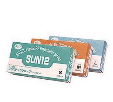 プラスチック手袋（パウダー無）　SUN12 M 100枚入